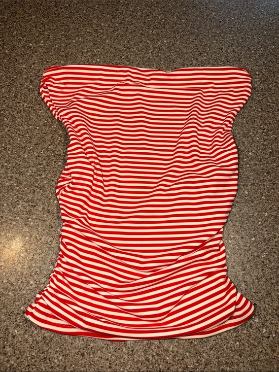 Le Lis Tops - Le Lis Red and White Striped Top